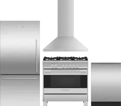 4 Piece Package Includes Refrigerator, Range, Hood And Dishwasher